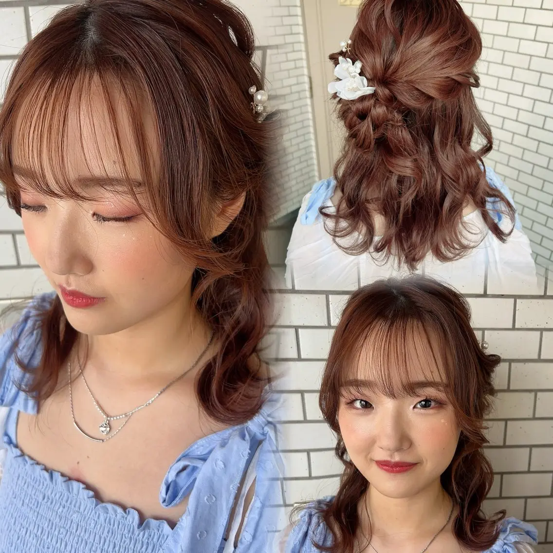 ヘアアレンジ ヘアセット 大人可愛いヘアメイク 💋🧚♀️しずかのヘアスタイル