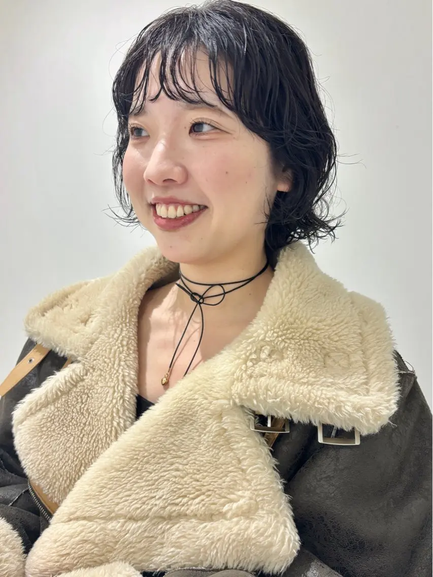 ショート パーマ ボブ ニュアンスパーマ カット パーマ ヘアセット 🌿ショート🌿 パーマ🌿淳平のヘアスタイル