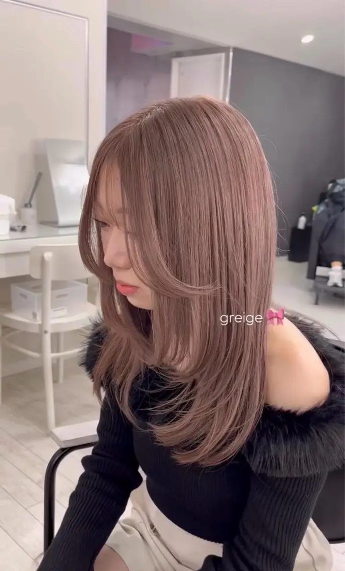 ミディアム カラー ヘアカラー トリートメント ハイトーン/ゆるふわ 🧚𖥔ׁTOMO♡のヘアスタイル