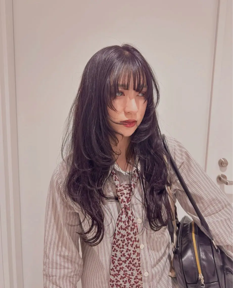 ロング カラー 👔ボブ﹨髪質改善 ストレート🩳ももかのヘアスタイル