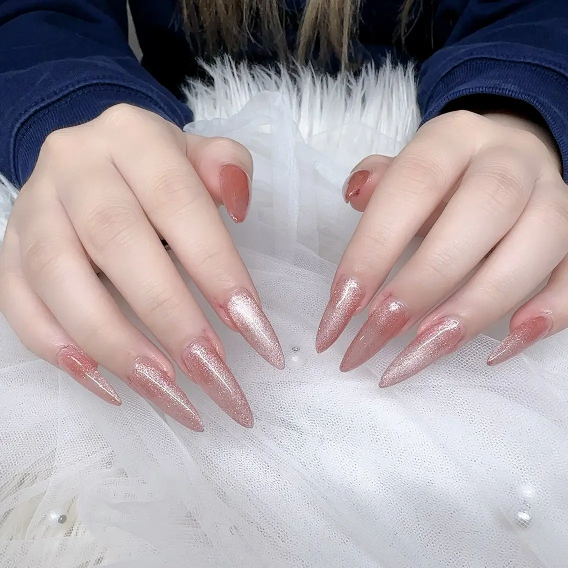 ネイル 長さ出し マグネットネイル LOA.NAIL 本八幡店💞Kyouのネイルデザイン