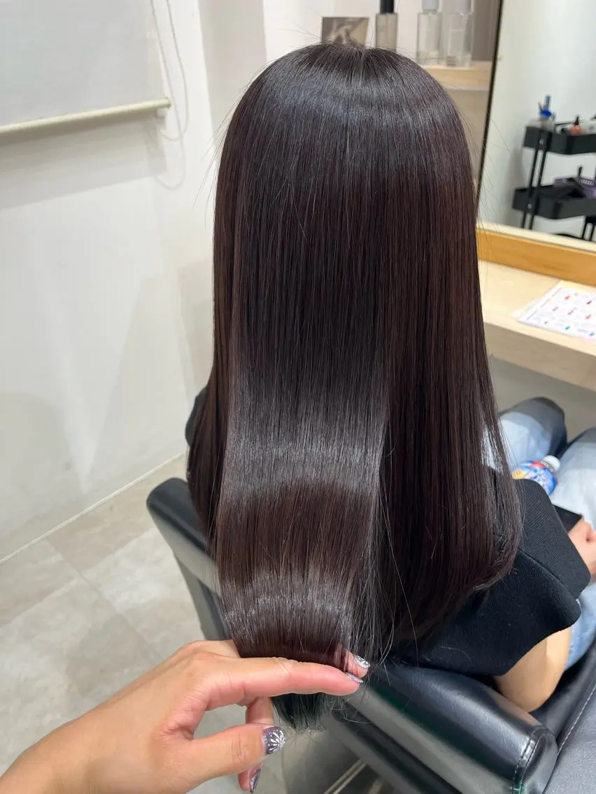 ロング カラー トリートメント 【ニュアンスカラー・ 髪質改善】スズキカナのヘアスタイル