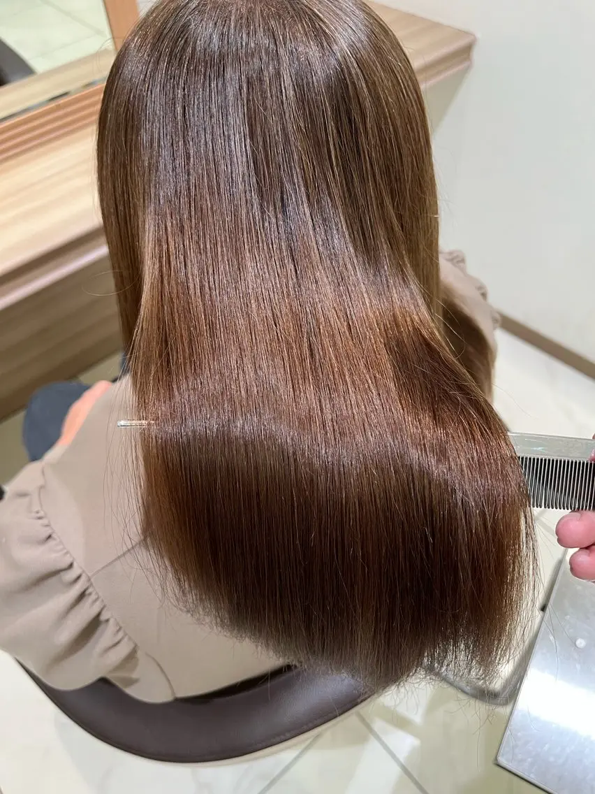 ミディアム カラー 【メンズパーマ✨️ 髪質改善矯正】岩城のヘアスタイル