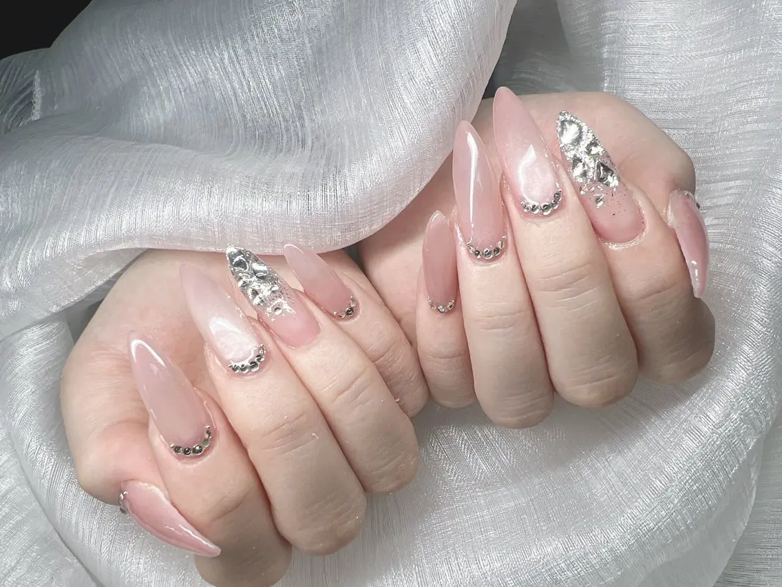 ネイル ハンドネイル Lee Nails チップ長さだし専門店のネイルデザイン