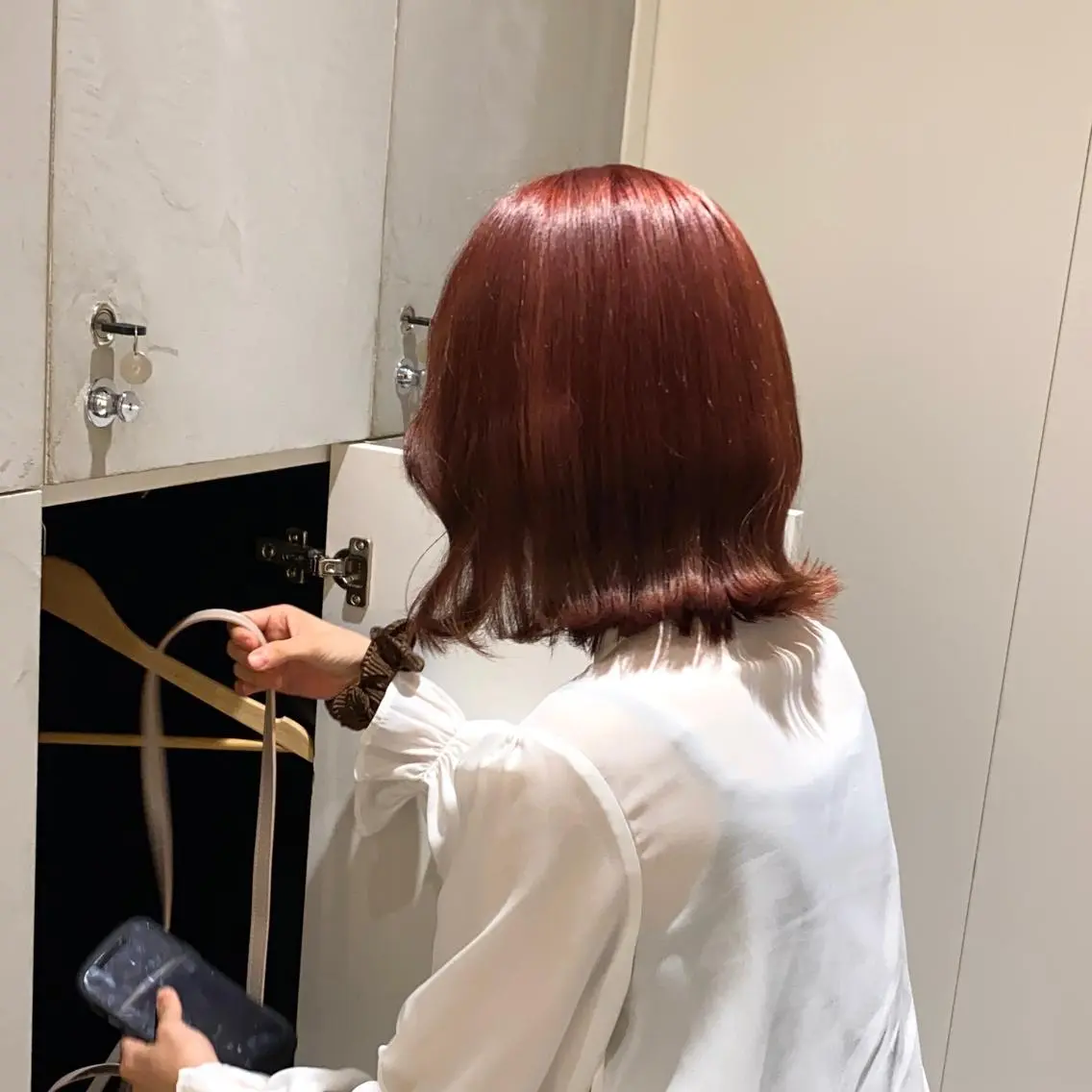 ミディアム カラー ブリーチ ピンクカラー ヘアカラー 艶感/ナチュラル 🩵amiのヘアスタイル