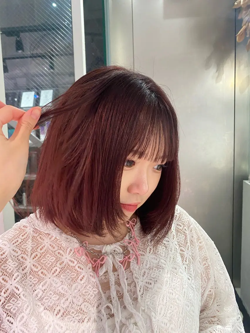 ミディアム カラー ヘアカラー 【CHERIE】天神 大名サロン💫りんのヘアスタイル