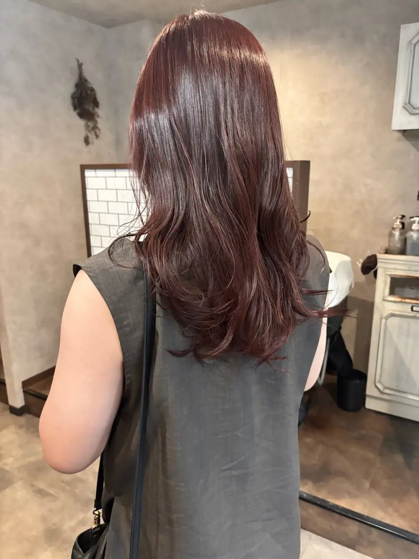 セミロング ヘアカラー トリートメント silk🐶 ayaneのヘアスタイル