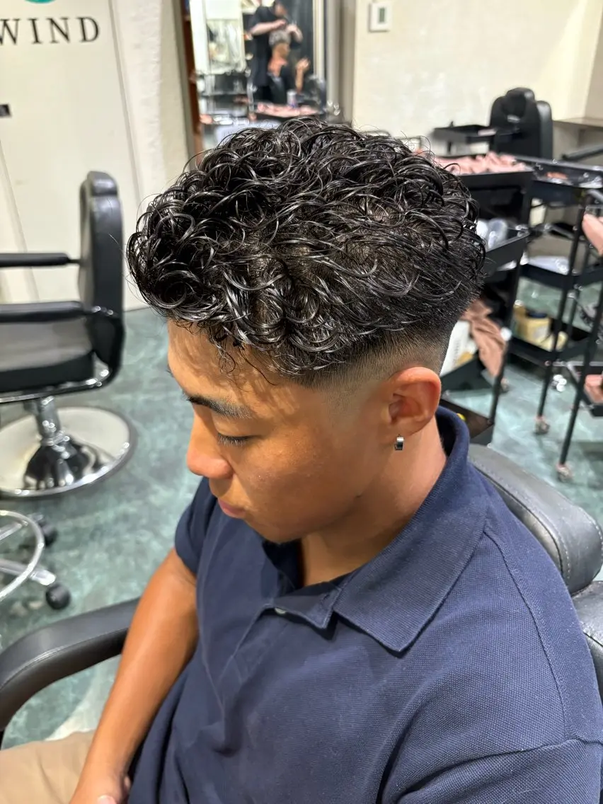 パーマ メンズ メンズパーマ 嶋田 海輝斗のヘアスタイル