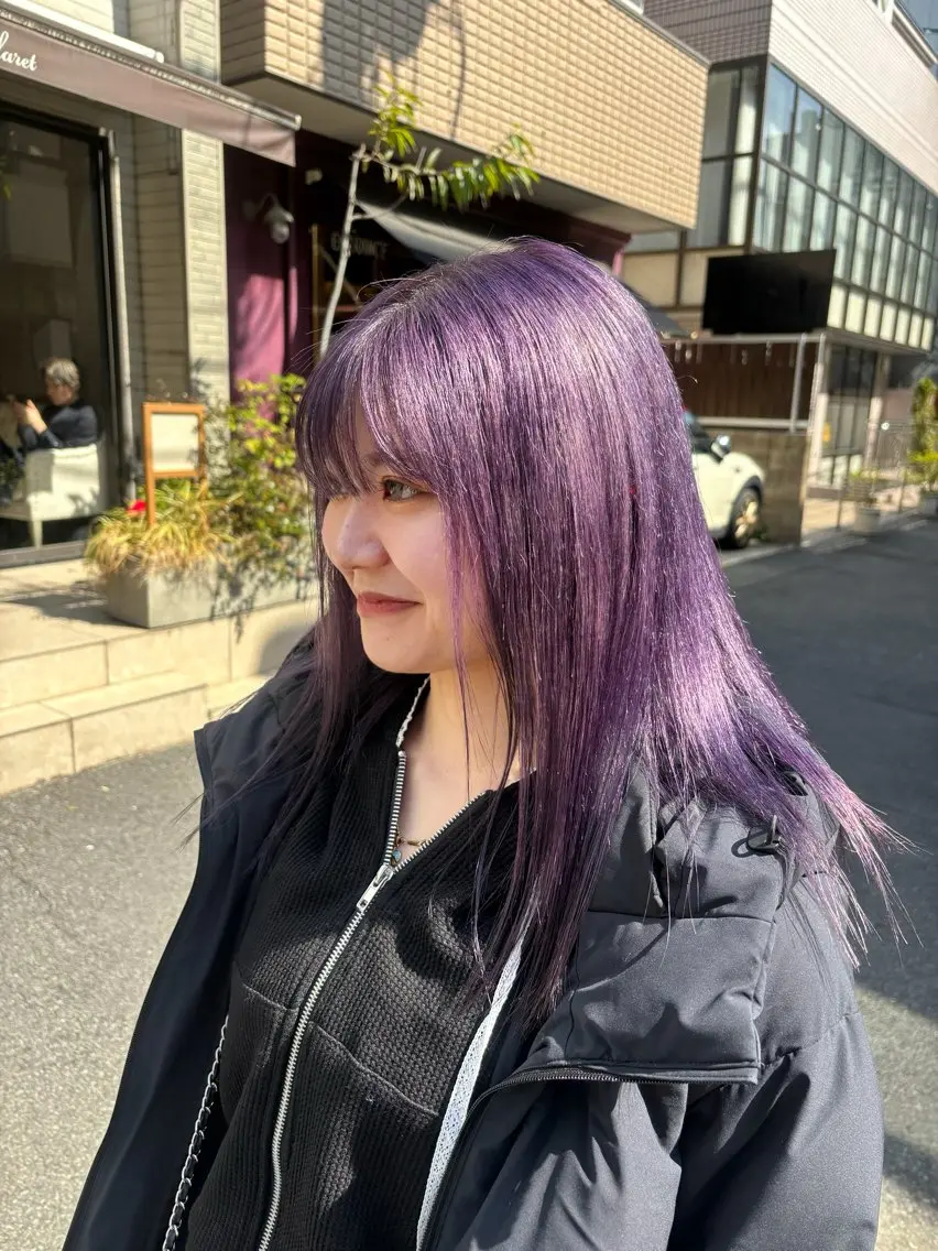 ロング カラー ヘアアレンジ ヘアカラー トリートメント ヘッドスパ 派手髪/ハイトーン RIN🩵ྀིのヘアスタイル