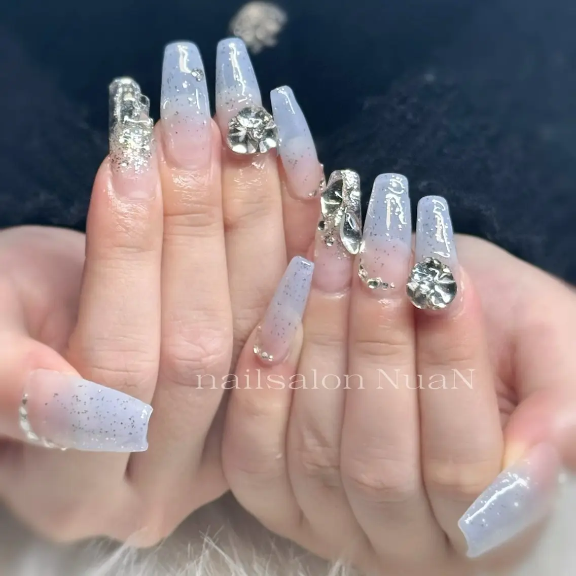 ネイル ハンドネイル NuaN ミニモ停止中のネイルデザイン