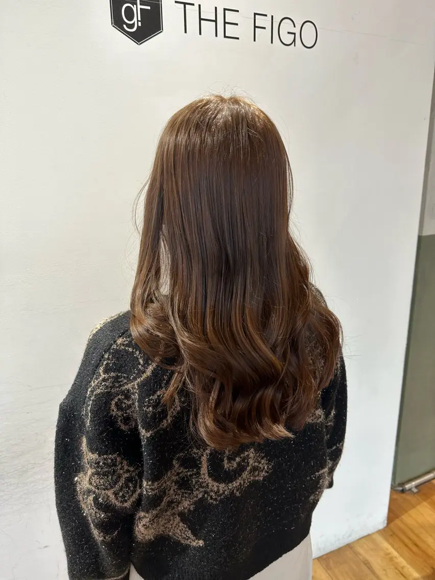 ロング カラー カット ヘアカラー トリートメント いまじゅく あおいのヘアスタイル