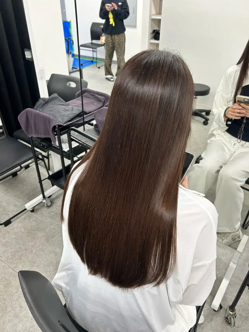 ロング カラー ヘアアレンジ メンズ トリートメント さくら🍒 暖色カラー/髪質改善のヘアスタイル