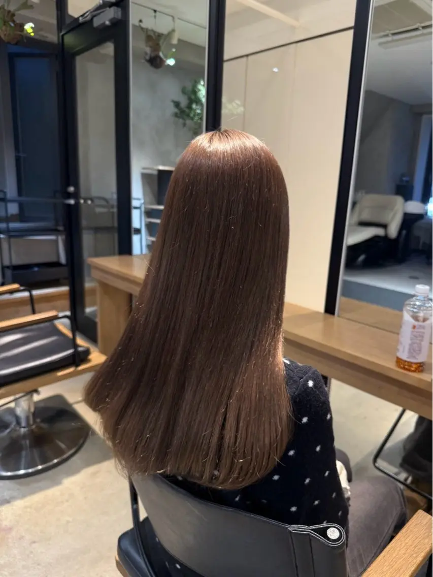 ロング カラー 末政 李椛のヘアスタイル