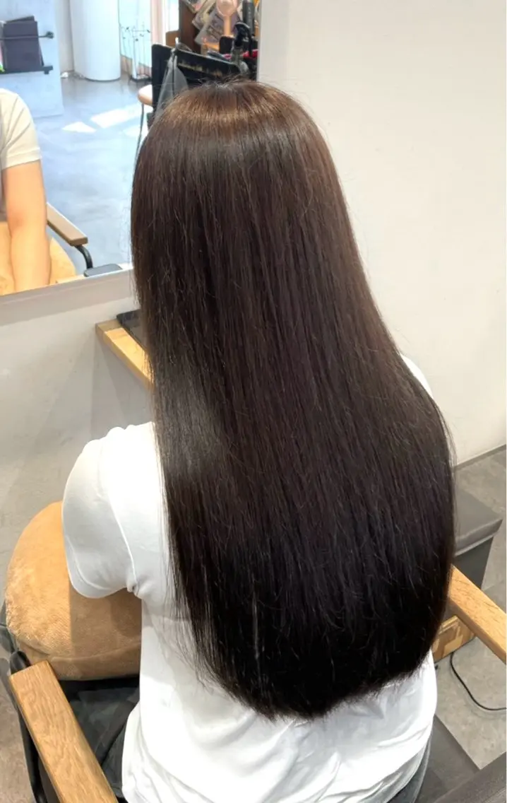ロング カラー ブラウンカラー 透明感カラー トリートメント 浦和駅徒歩1分🎨 モデル募集kinoのヘアスタイル