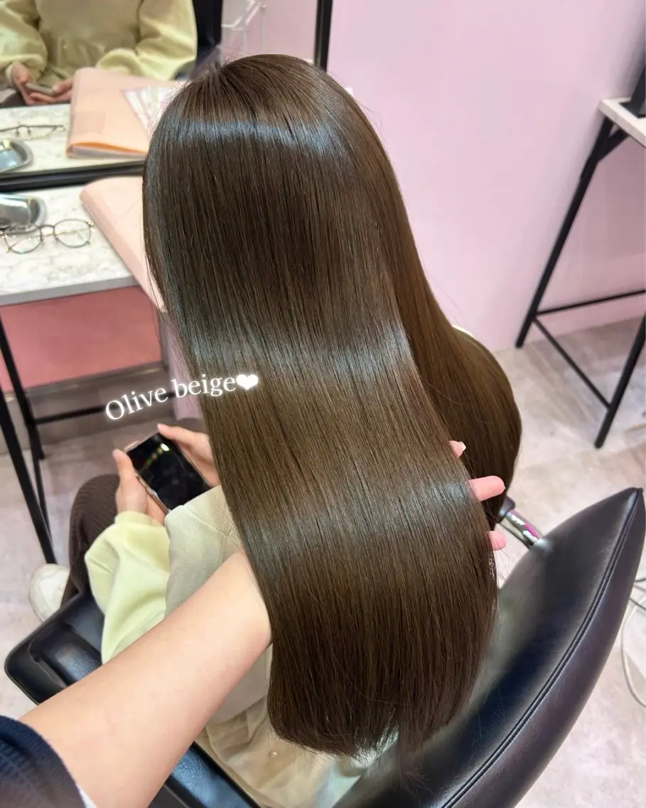 ロング カラー ベージュカラー 透明感カラー 髪質改善 🐰🎀艶髪特化 yuzuka🎀🐰のヘアスタイル