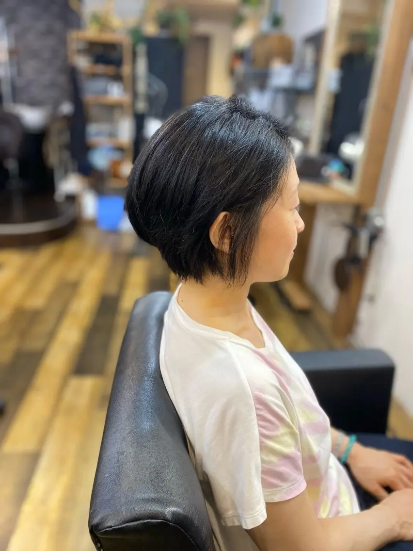 ショート ひばりヶ丘美容室 カット石井里佳のヘアスタイル