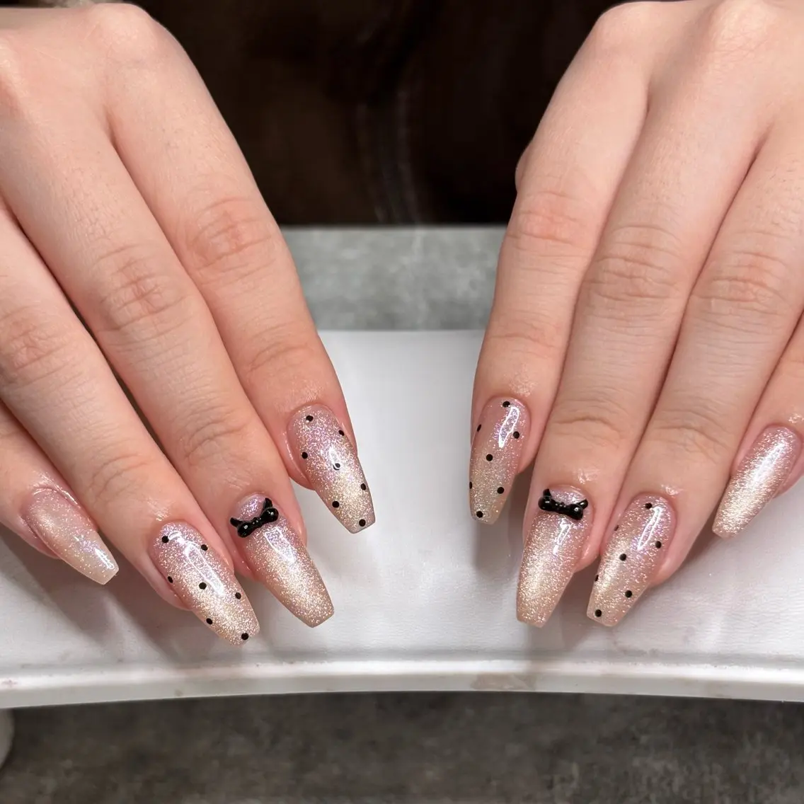 ネイル ドット マグネットネイル ハンドネイル mood mitsukiのネイルデザイン