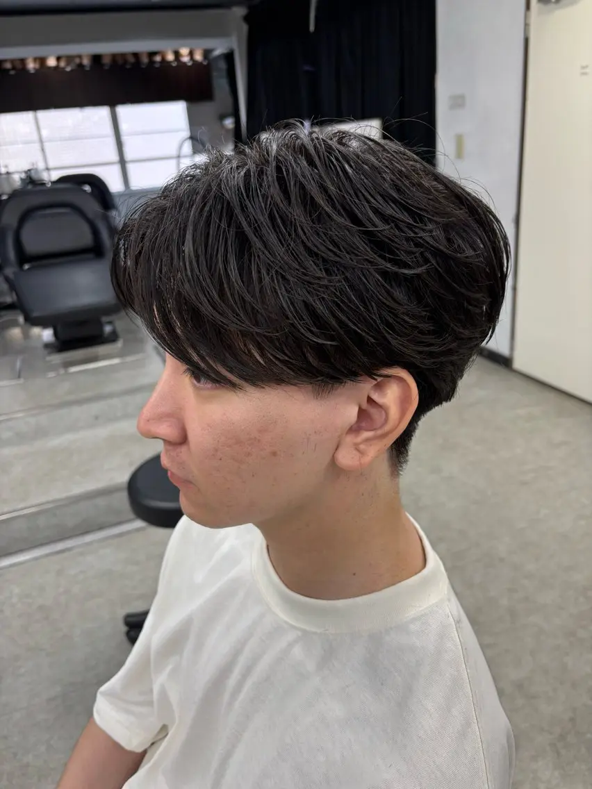 メンズ カット パーマ 🪽直毛男子の救世主 🪽フェザーパーマのヘアスタイル