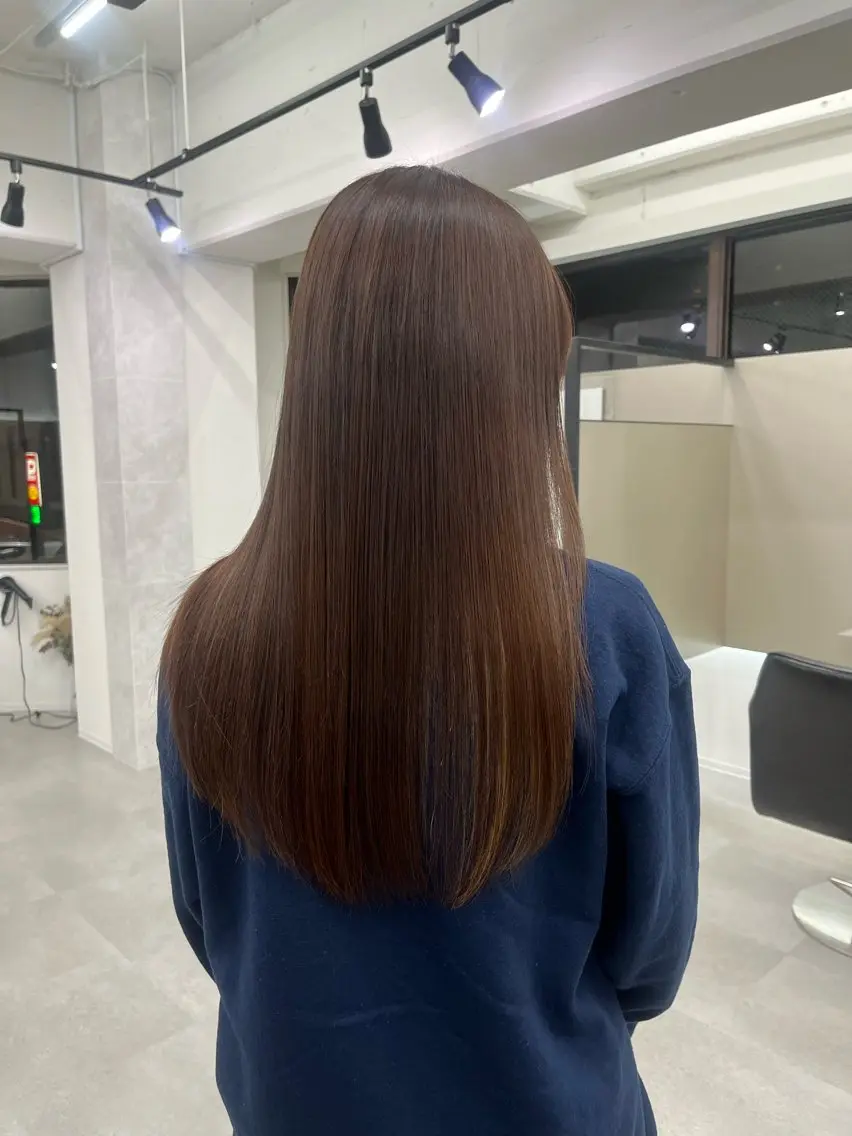 ロング 髪質改善 縮毛矯正 志垣 真衣のヘアスタイル