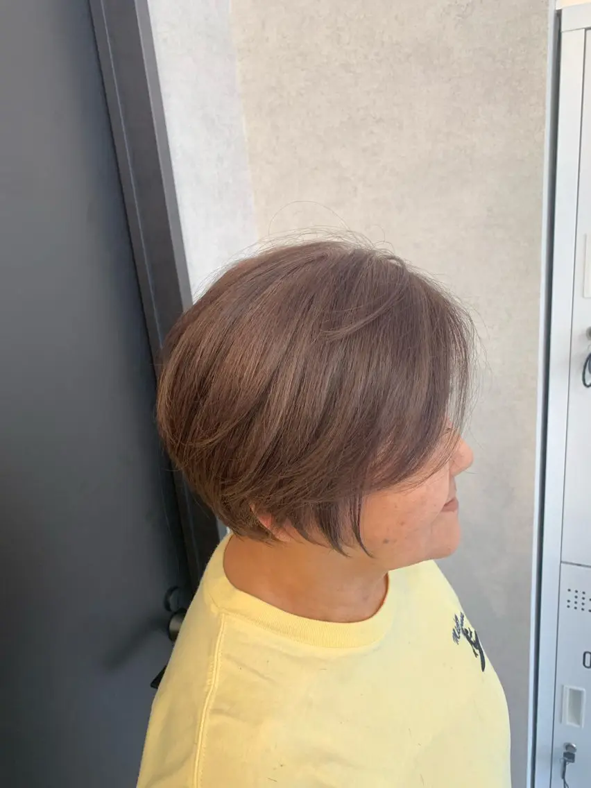 ショート カラー ショートボブ ベージュカラー ボブ ショートヘア 臼井 真人のヘアスタイル
