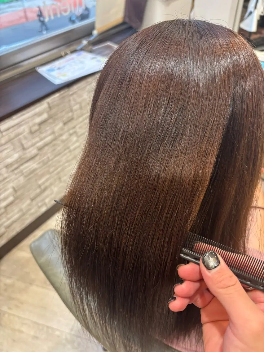 ミディアム ヘアカラー 縮毛矯正 【モデル様募集中】 渡邊 マサキのヘアスタイル