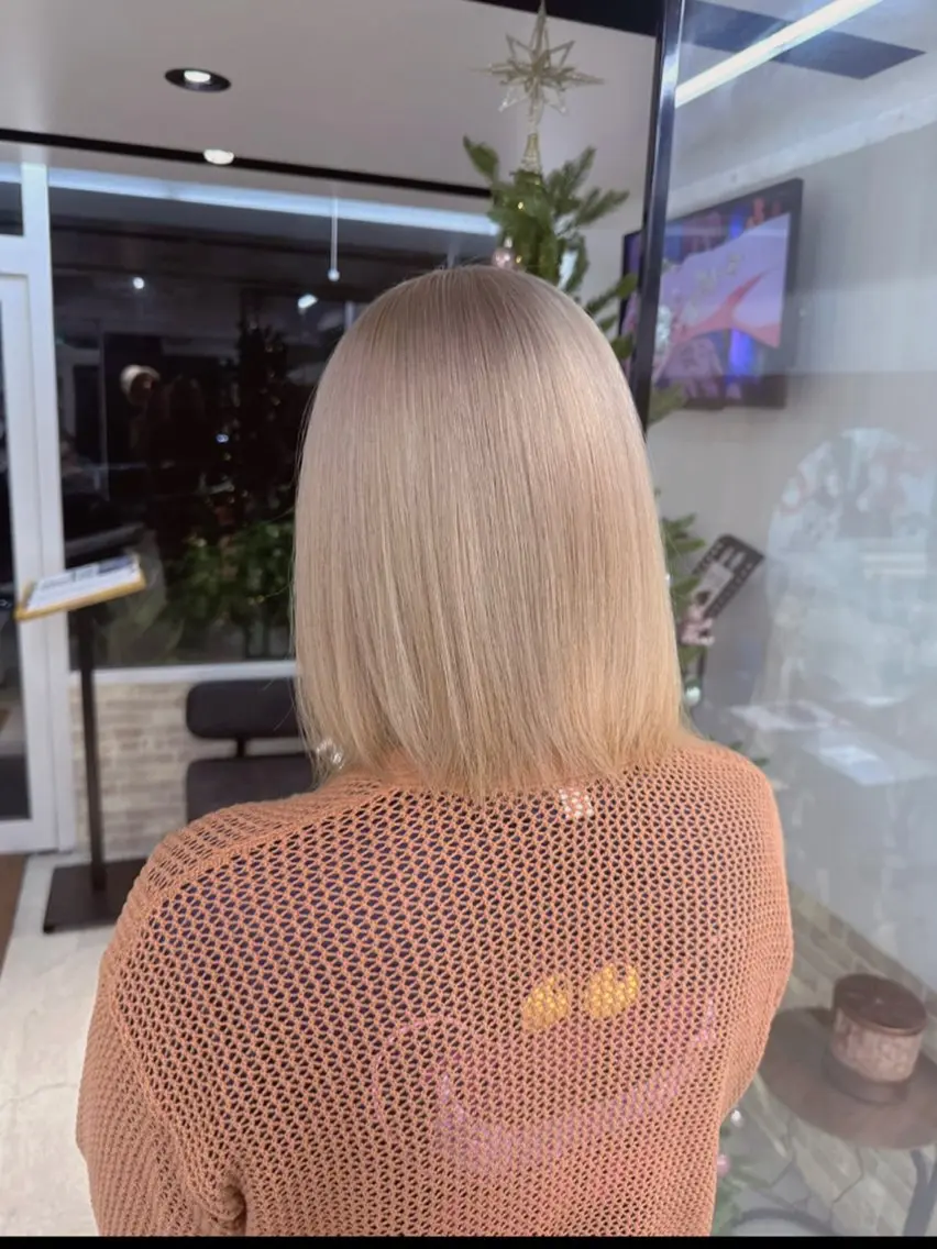 ミディアム ヘアカラー トリートメント 🧸赤み消し🐾 ラベンダ/ミルクティのヘアスタイル