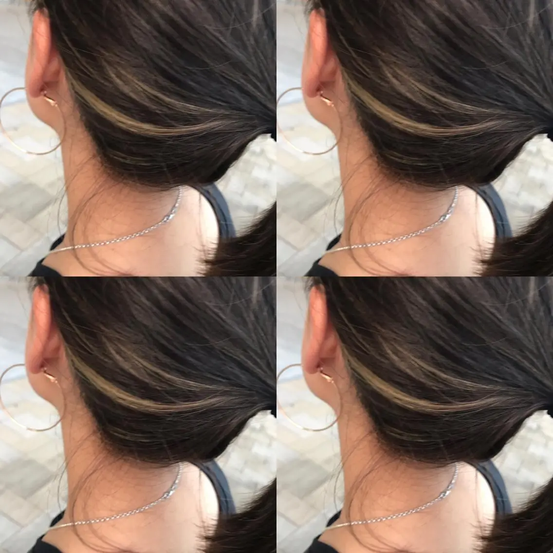 ミディアム カラー ヘアカラー 大久保 隆蔵のヘアスタイル