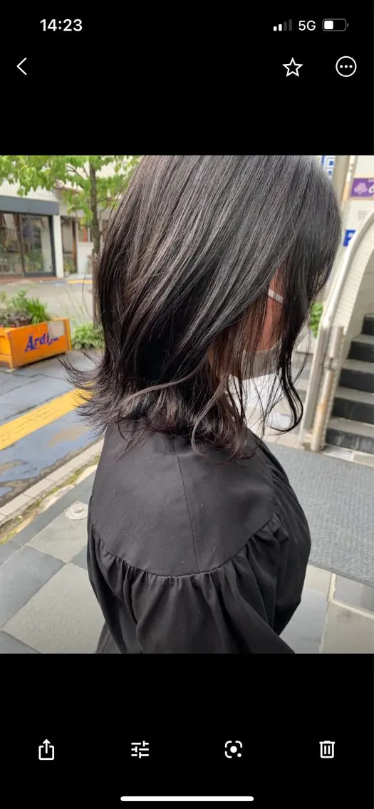 ミディアム カラー カット ヘアカラー トリートメント 高松 歩のヘアスタイル