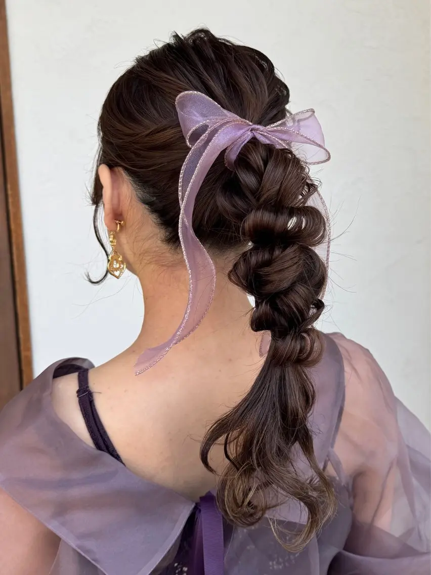ヘアアレンジ 柴藤 れもんのヘアスタイル