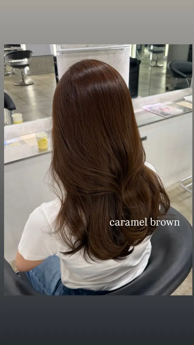 ロング カラー ヘアカラー maho / 韓国風艶カラー🌙のヘアスタイル