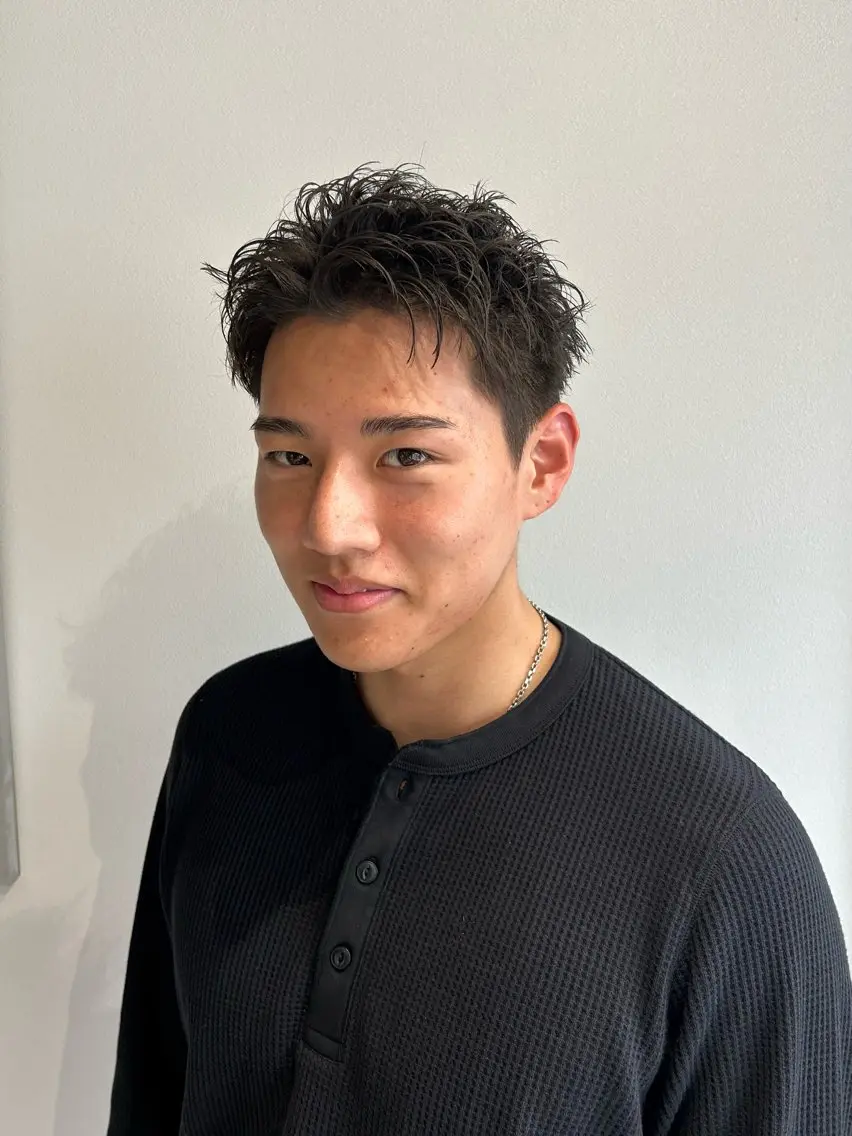 ショート ショートヘア カット トリートメント メンズ特化🔥再現度 高カット/パーマ/元のヘアスタイル