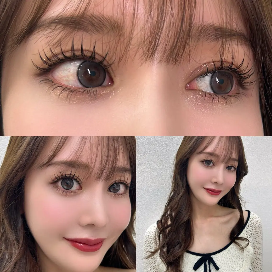 マツエク・マツパ 下まつげエクステ アップワードラッシュ 束感まつ毛nasu marina🎀の眉毛・アイブロウイメージ