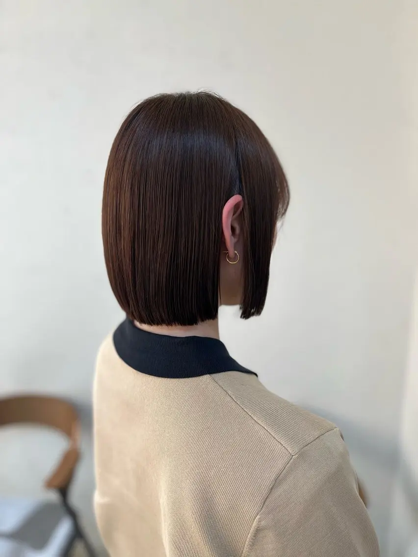 【感動のさらつや】(ロング​〜​ボブ限定)似合わせカット+縮毛矯正[おおたかの森]¥14500▶︎13900の写真