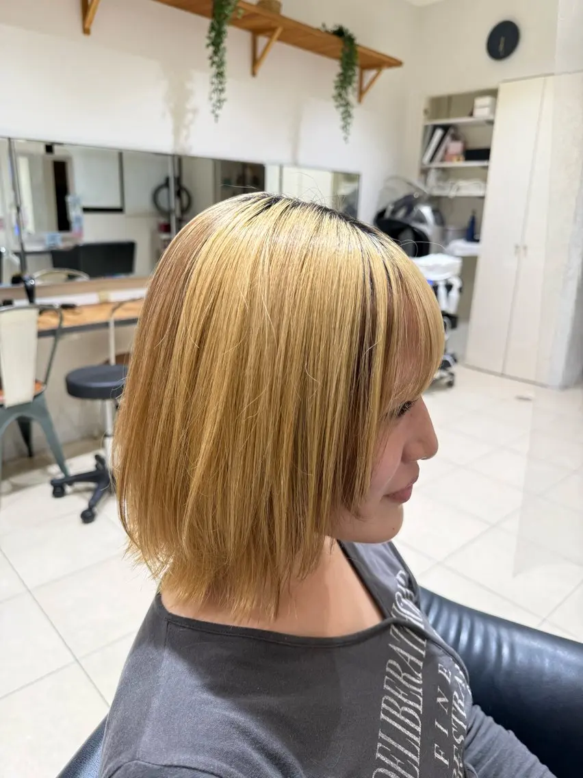 ミディアム ボブレイヤー ボブ レイヤーカット 宇田川 息吹のヘアスタイル