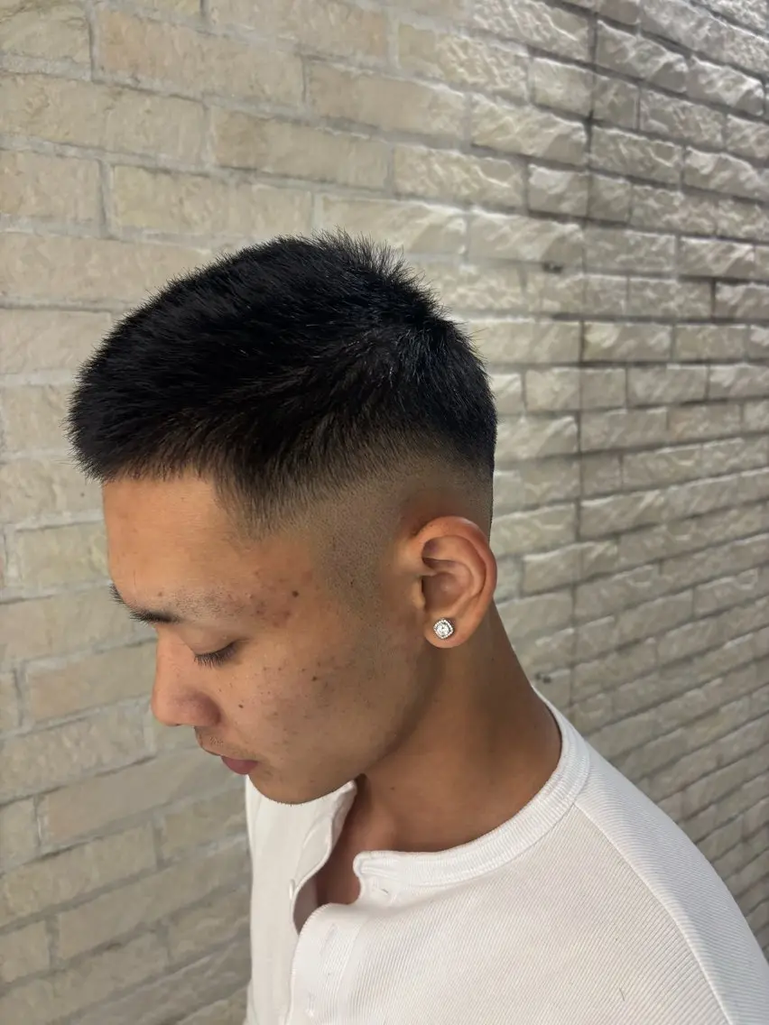 【19時以降限定✨】メンズフェードカット💈/ボウズフェード/テーパーフェード/ジェットモヒカン/クロップ/短髪の写真