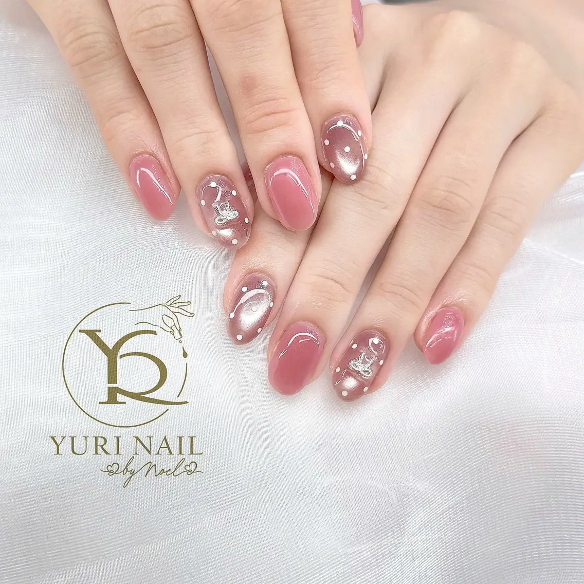 ネイル チークネイル フットネイル フレンチネイル グラデーション キラキラネイル ハンドネイル フットネイル ハンドケア YURI Nail Funabashiのネイルデザイン