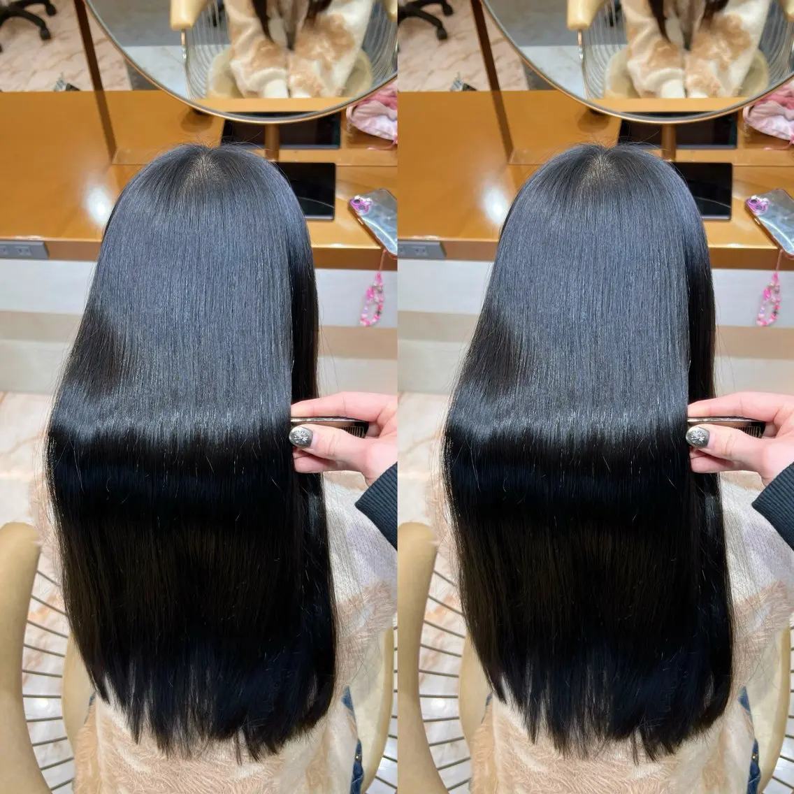 ロング カラー 透明感カラー 髪質改善 トリートメント カット ヘアカラー トリートメント 🎀ショート×ボブ 🎀韓国レイヤー諒のヘアスタイル