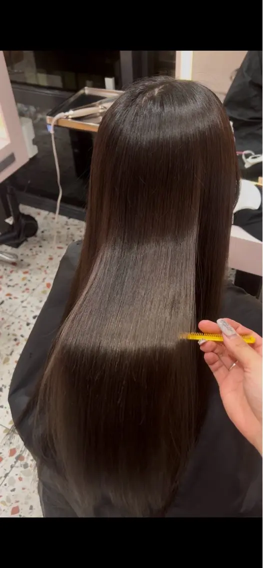 ロング カラー ベージュカラー ブリーチ ダブルカラー ブリーチなしカラー 小顔カット カット ヘアカラー トリートメント 表参道/ワンホンヘア SAAYA🖤のヘアスタイル
