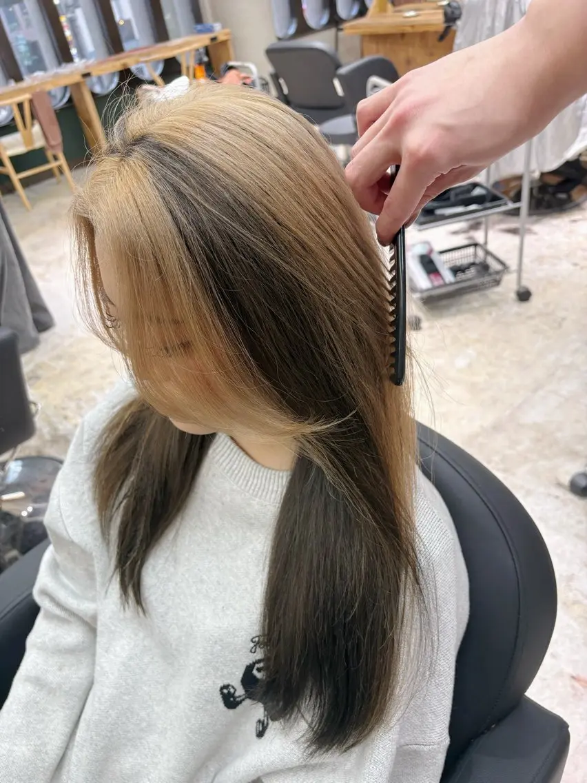 セミロング ヘアカラー トリートメント 🏅EIGHT難波/ 【店長】タモツのヘアスタイル