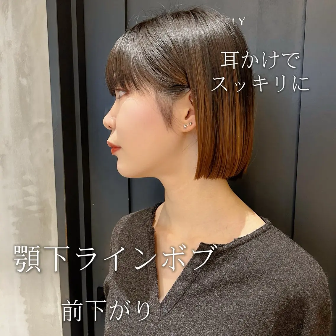 ショート カラー 縮毛矯正・似合わせ タナカ レイヤのヘアスタイル