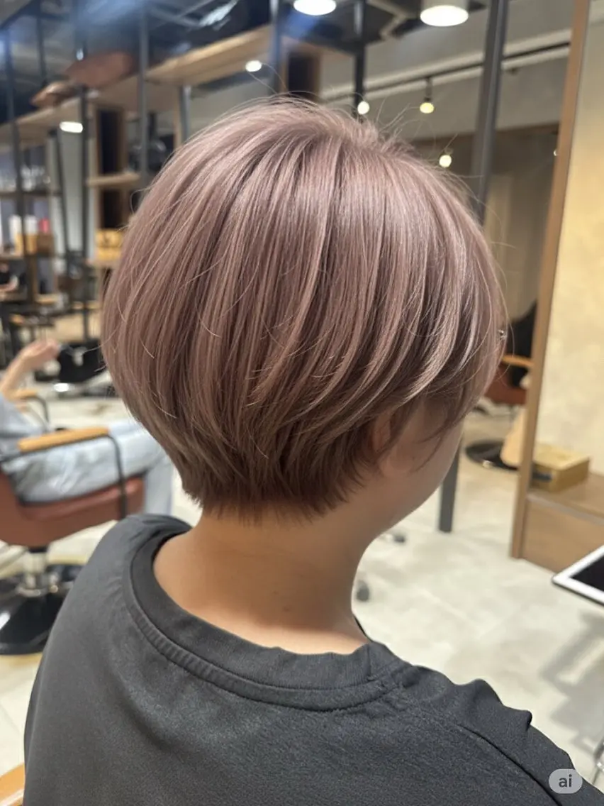 カット＋白髪ぼかしハイライトカラー＋うる艶トリートメントの写真