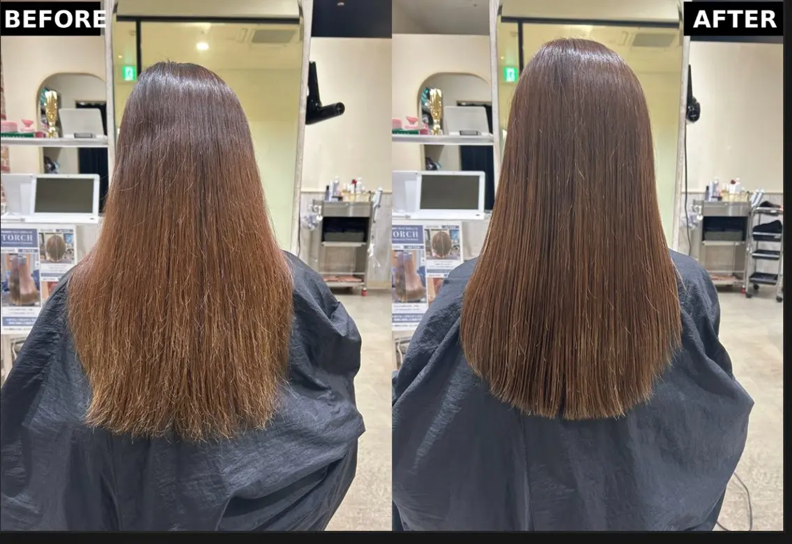 ロング カラー 廣瀬 栞のヘアスタイル