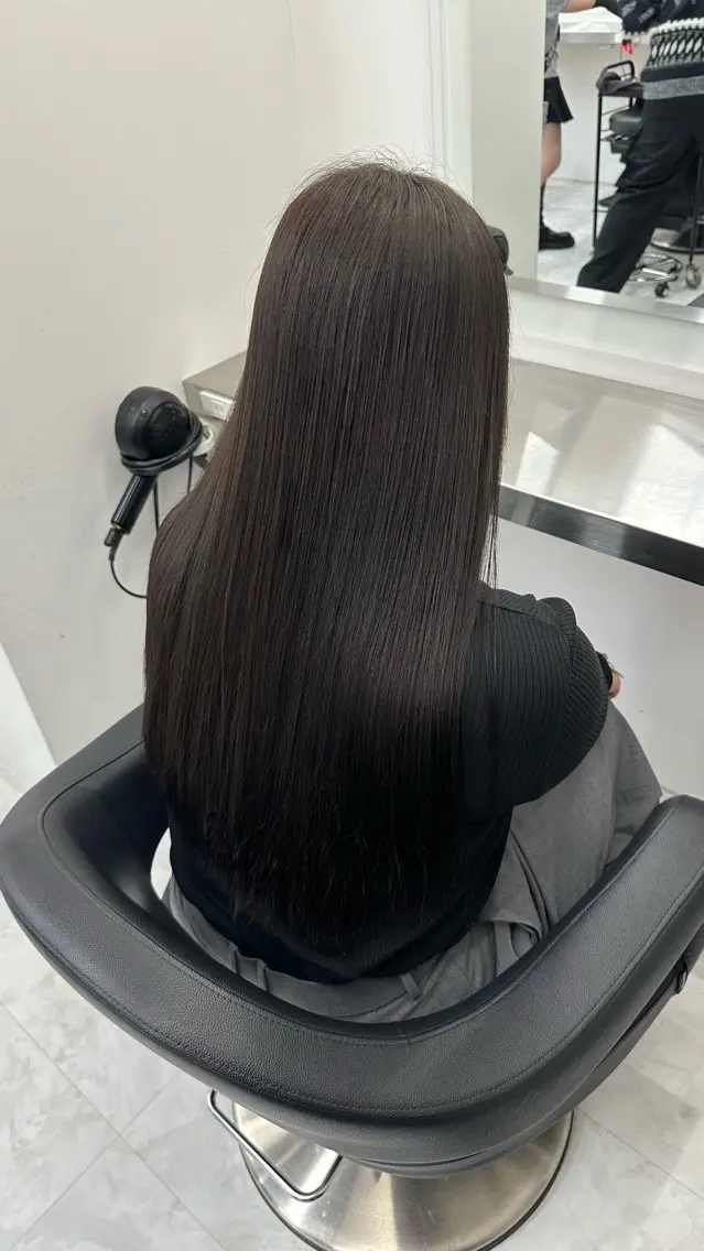 ロング カラー ヘアアレンジ カット 縮毛矯正 トリートメント ヘッドスパ ヘアセット 大人っぽ中韓レディ ヘア🤍MAOのヘアスタイル