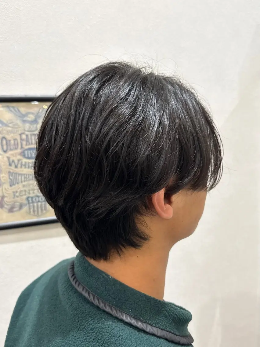 ミディアム パーマ ミディアムパーマ 中林 優太のヘアスタイル