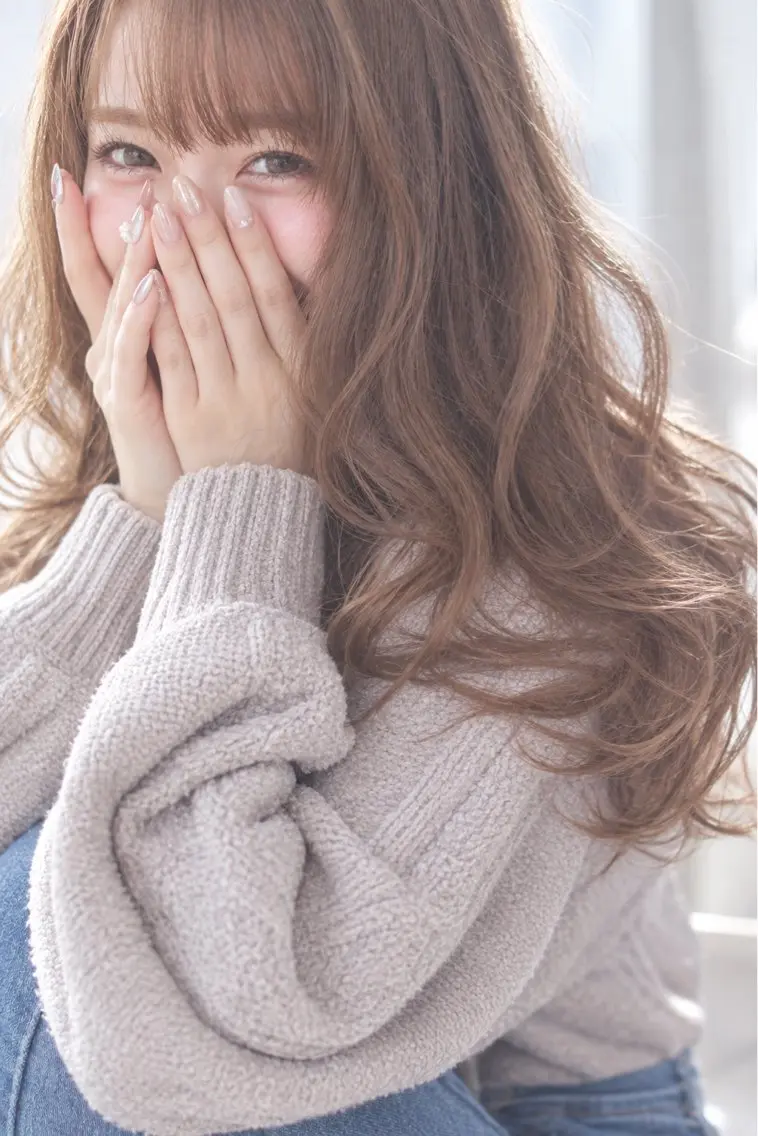 ロング カット ヘアカラー トリートメント りゅうもん 💇🏼のヘアスタイル