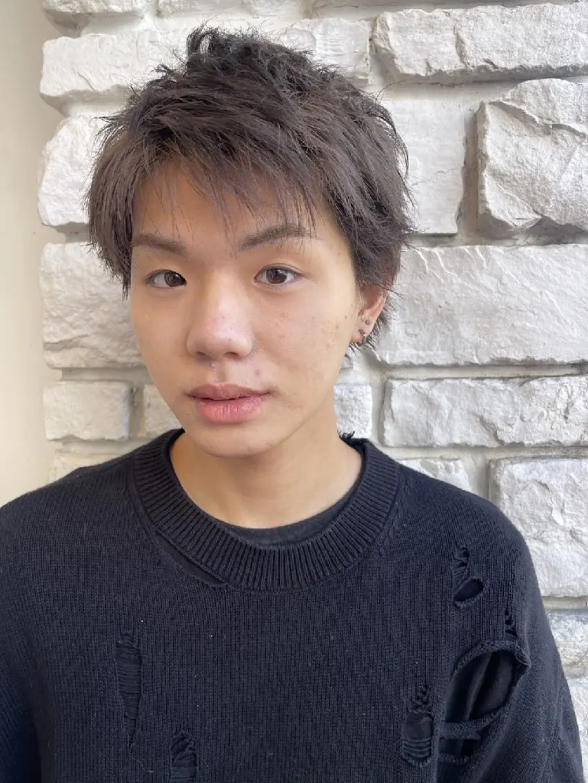 【メンズ】(無料メイク付)ケアカラー 保湿トリートメント付きの写真