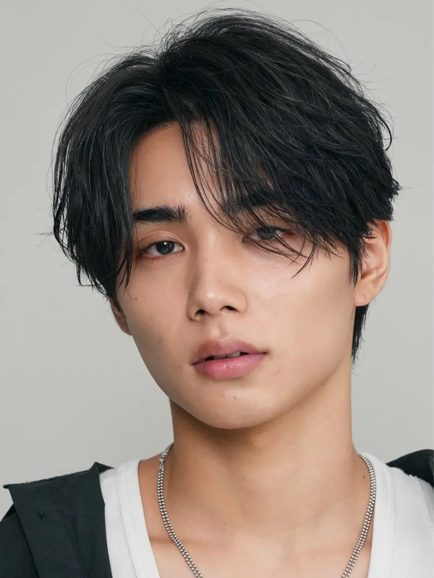 ミディアム パーマ メンズ パーマ fifth  木下 浬玖のヘアスタイル