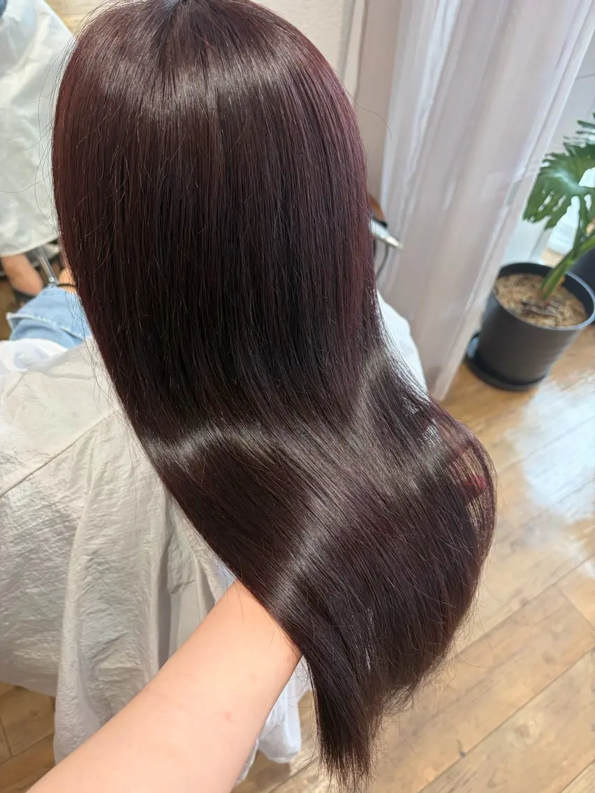 ロング ヘアカラー ponterosso はなのヘアスタイル