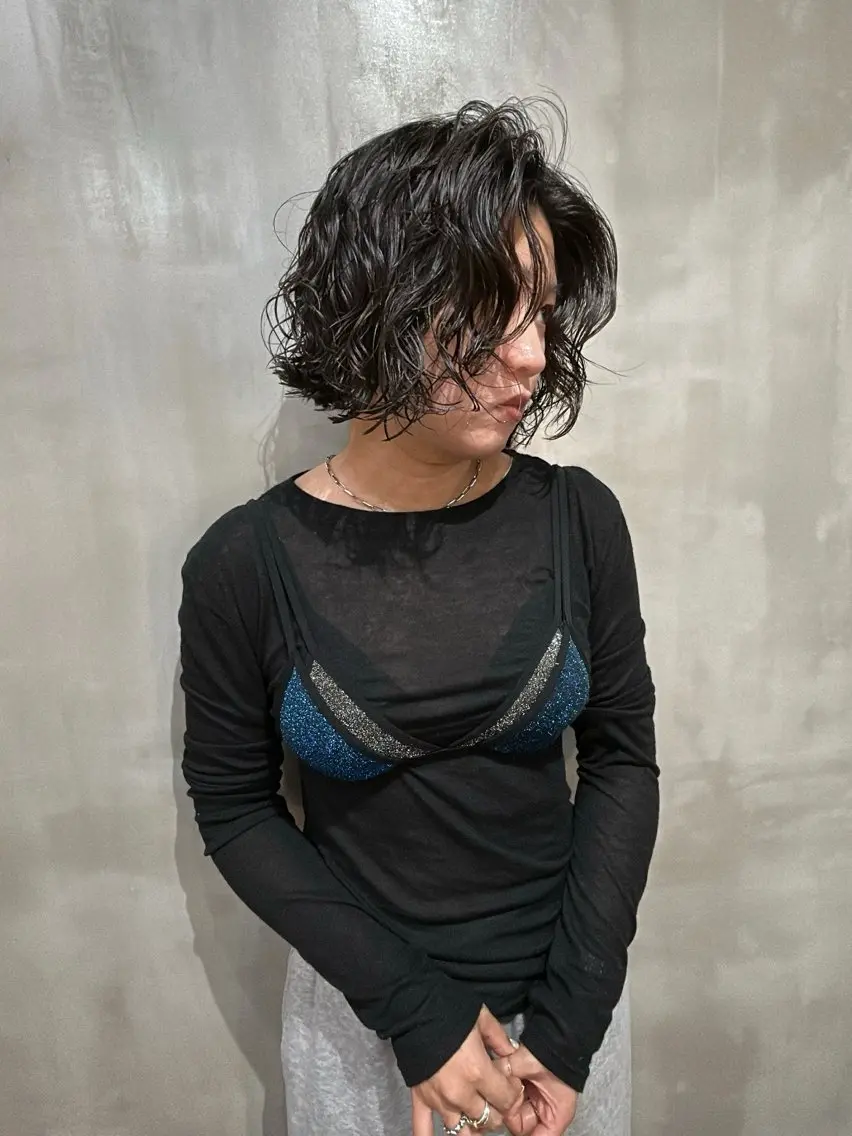ショート パーマ カット パーマ qpula クプラのヘアスタイル