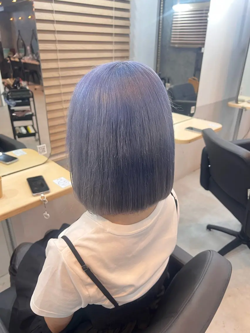 セミロング カラー ヘアアレンジ ヘアカラー 🩵 JURI🩵のヘアスタイル